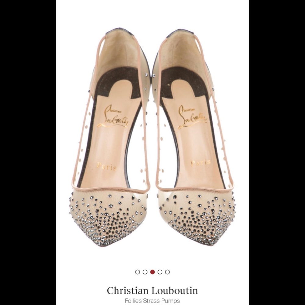 Christian Louboutin Foilles Strass 100mm